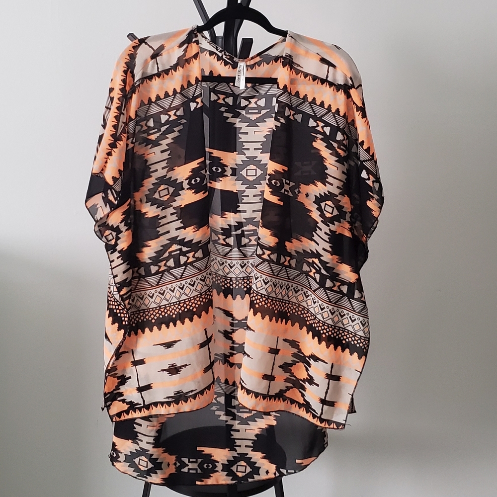 Aztec Print Cover Up